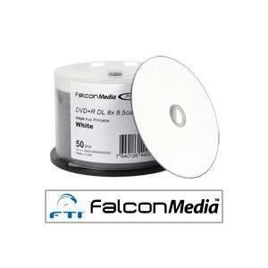  Falcon Media Pro DVD+r Dl White Inkjet Hub Printable 8x 
