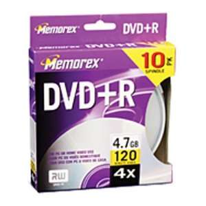  Memorex 4.7GB DVD+R Media (10 Pack) Electronics