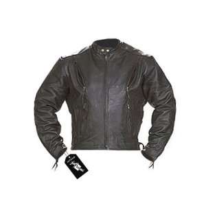  Motorcycle Jackets   Mens Vented Motorcycle Leather Jacket 