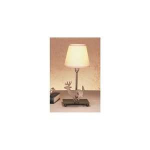 Meyda Tiffany   50612   13H Lone Deer Parchment Shade Accent Lamp 