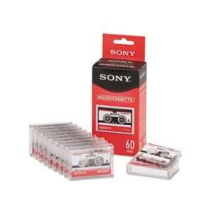  Sony® Audio and Dictation Micro Cassette, 60 Minutes (30 