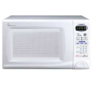    900 Watt .9 cu. ft. Compact Microwave Oven in White Appliances