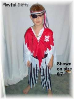 Pirate Boy Dress up Party Costume  