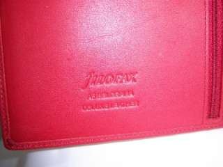 Filofax Belgravia red deluxe leather A5 organizer diary planner  