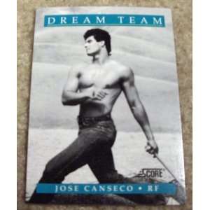  1991 Score Jose Canseco # 441 MLB Baseball Dream Team Card 