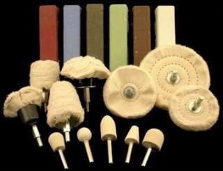 Metal & Plastic Deluxe Polishing Kit and Buffing Wheels 011499144007 