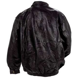 Mens Genuine Black Leather Bomber Flight Motorcycle Biker Jacket~ M L 
