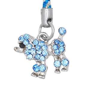  Cell / Mobile Phone / Camera Charm Strap (Blue Poodle 