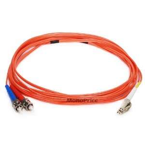  Monoprice Fiber Optic Cable, LC/ST, Multi Mode, Duplex   3 