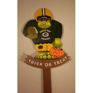  Green Bay Packers NFL Scary Monster Halloween Yard Stake 