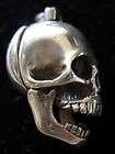sterling silver pendant poison pillbox skull w necklace returns 