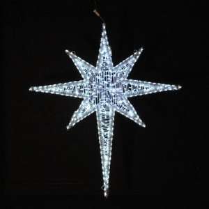  72 Moravian Star in Cool White