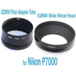   Lens Adapter Tube + Lens Hood for Nikon Coolpix P7000