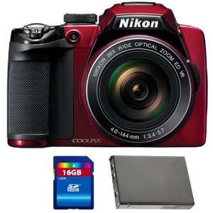   Memory Card + Nikon EN EL5 Equivalent Replacement Battery Camera