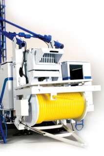   key operates pulldown gear system and hoist rotary machinery