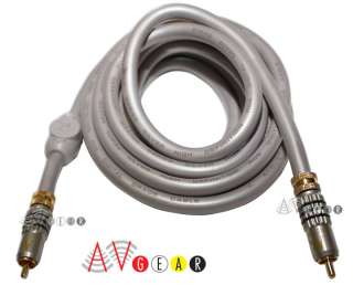 AR 6 feet Composite Coaxial Subwoofer Cable Molded Grip  