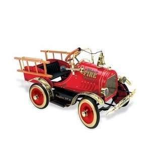  Golden Wheel Limited Edition Roadster Fire Truck Red Toys 