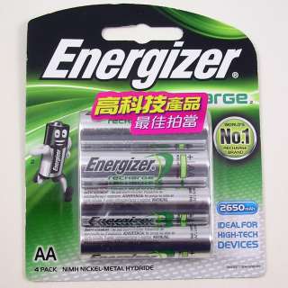 Pieces of Energizer Rechargeable NiMH AA 2650mAh 1.2V Battery  