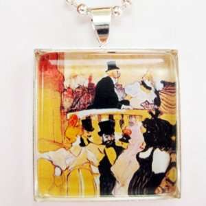  At the Opera Ball Henri de Toulouse Lautrec Glass Tile 