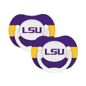  LSU Tigers Pacifiers 2 Pack Safe BPA Free Baby