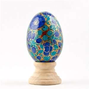    Gemm Wooden Easter Egg, Hand Painted Easter Egg