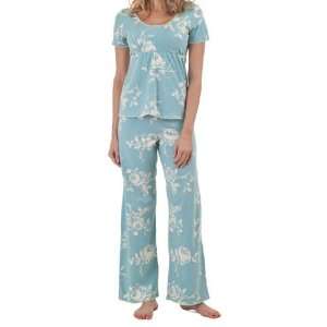  Bedhead Pajamas Cotton Ocean Etched Rose Cap Sleeve XS 