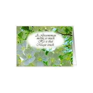 Invitation, Wedding, Groomsman, Cherry Blossoms Magic Watercolor Card