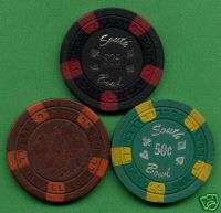 CHIPS SOUTH BOWL, SACRAMENTO CALIFORNIA. Casino Chip  
