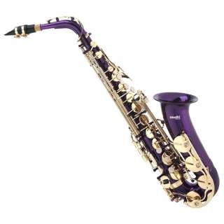 Mendini Alto Sax Saxophone +Tuner+Case+Extra Reeds ~Gold Silver Blue 