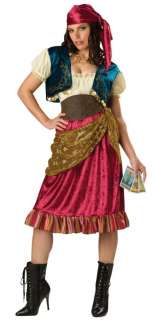   WOMENS COSTUME Magical Peasant Style Dress Vest Sash Halloween  