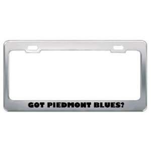 Got Piedmont Blues? Music Musical Instrument Metal License Plate Frame 