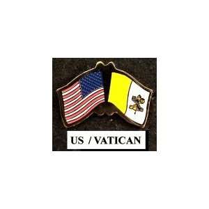   United States Vatican Catholic Friendship Lapel Pin 