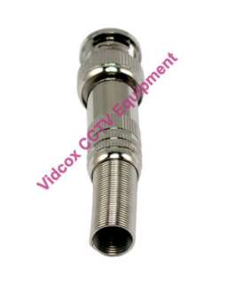   Coaxial Cable Twist Spring BNC Connector Plug for CCTV Security Camera