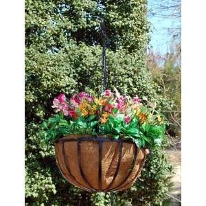  Newport Round Hanging Planter Size 14  Patio, Lawn 