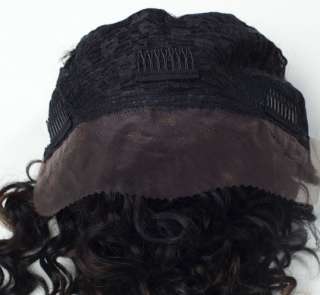 Front Lace Wig Michelle for Black Woman Shoulder Length Wavy Black 