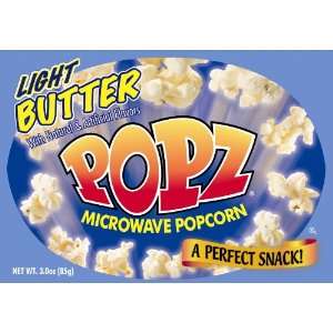 Popz Light Butter Microwave Popcorn Bags  Grocery 