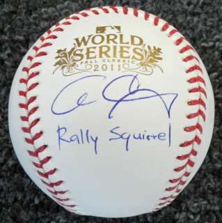 Cardinals ALLEN CRAIG Signed 2011 World Series Baseball w/Rally 