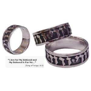  Sterling Silver I Am for My Beloved Promise Ring Womens 