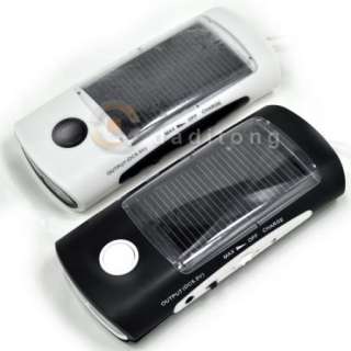 3IN1 Solar Charger FM LED Flashlight Torch F Phone/  