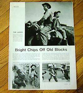 1958 Movie Ad Proud Rebel Alan Ladd & son David  