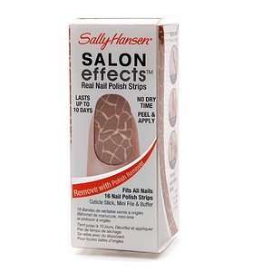   Salon Effects Real Nail Polish Strips 16 ea   Queen of Jungle Beauty