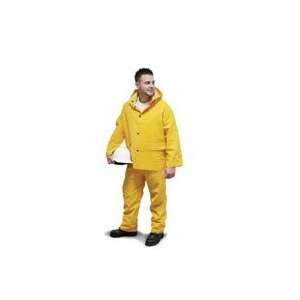   Radnor 3X Yellow .35 Mm Pvc And Polyester Rain Suit