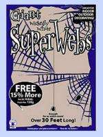 Halloween 30 ft. Giant Super Spider Web Decoration New  