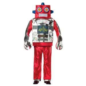 Lets Party By Rasta Imposta Retro Robot Adult Costume / Gray   Size 