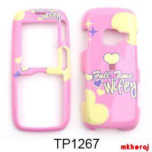 Phone Cover For LG Rumor Scoop LX260 UX260 Full Time Wifey on Pink 