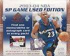 2003 04 Upper Deck SP Game Used Hobby Basketball Box
