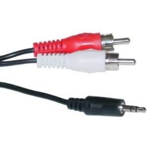  2 RCA Male / 3.5mm Stereo Male, 25 ft Electronics