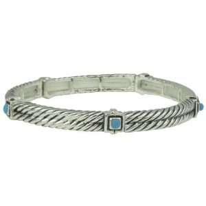  Ribbon Stretchable Silver Bracelet Jewelry