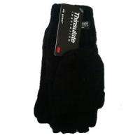 Black or Gray Convertible Mittens with 3M Thinsulate  