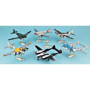  Set of 6 WWII Scale Model Planes
